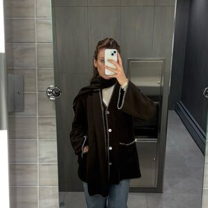 Donni Polar Fleece Stitched Jacket w matching scarf